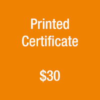 Printed Certificate